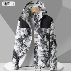春秋户外运动冲锋衣男女情侣防水防风滑雪登山服夹克JK23657P35图片