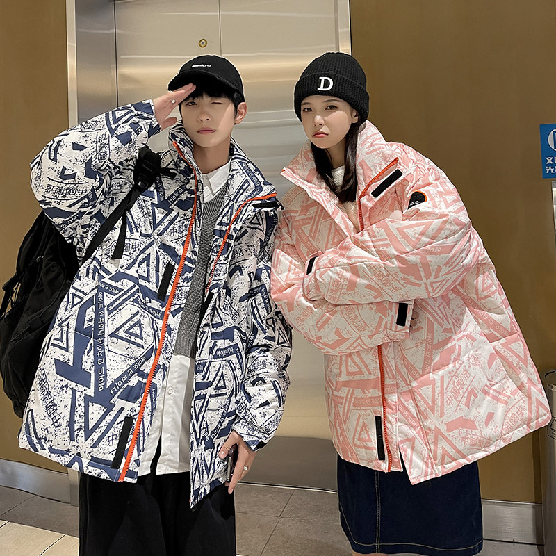 冬季羽绒服情侣款时尚潮流连帽上衣保暖舒适羽绒外套，男装羽绒服，星座1410（原1902A）