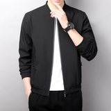 男士休闲夹克春秋季纯色立领外套潮夹克秋装棒球服男装JK8742P35，男装夹克，星座1410（原1902A）
