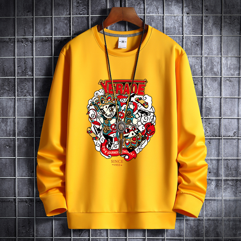 Autumn guard men's round neck Korean hip-hop sports coat