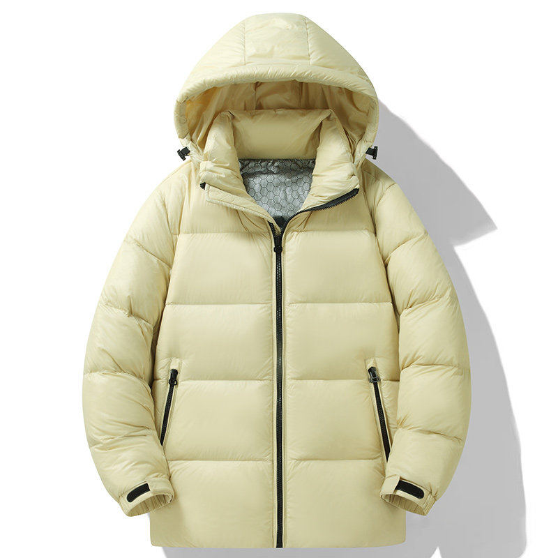 冬季羽绒服男士宽松情侣连帽加厚二开版抗寒上衣外套YR907-2P200,男装羽绒服,星座1410（原1902A）