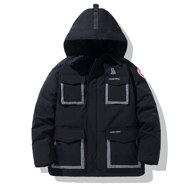 男女情侣款羽绒服男中长款连帽外套冬季白鸭绒保暖大衣YR1601P80，男装羽绒服，星座1902A（原星座1216）