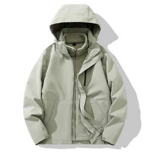 秋冬户外情侣冲锋衣男三合一可拆卸两件套加绒厚登山服 CF6899P95图片