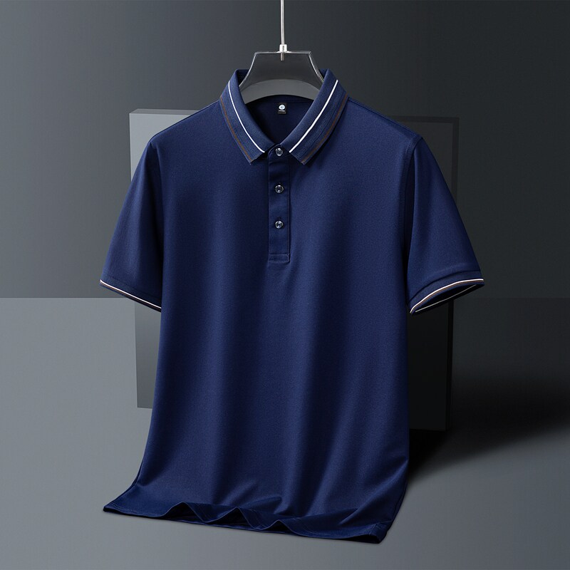 男士POLO衫春夏季潮流纯色简约公版上衣商务短袖T恤衫PL3396P40,男装Polo衫,星座1410（原1902A）