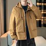 工装外套男士春秋季潮牌连帽上衣服秋冬情侣痞帅女装夹克JK127P82，男装夹克，星座1410（原1902A）