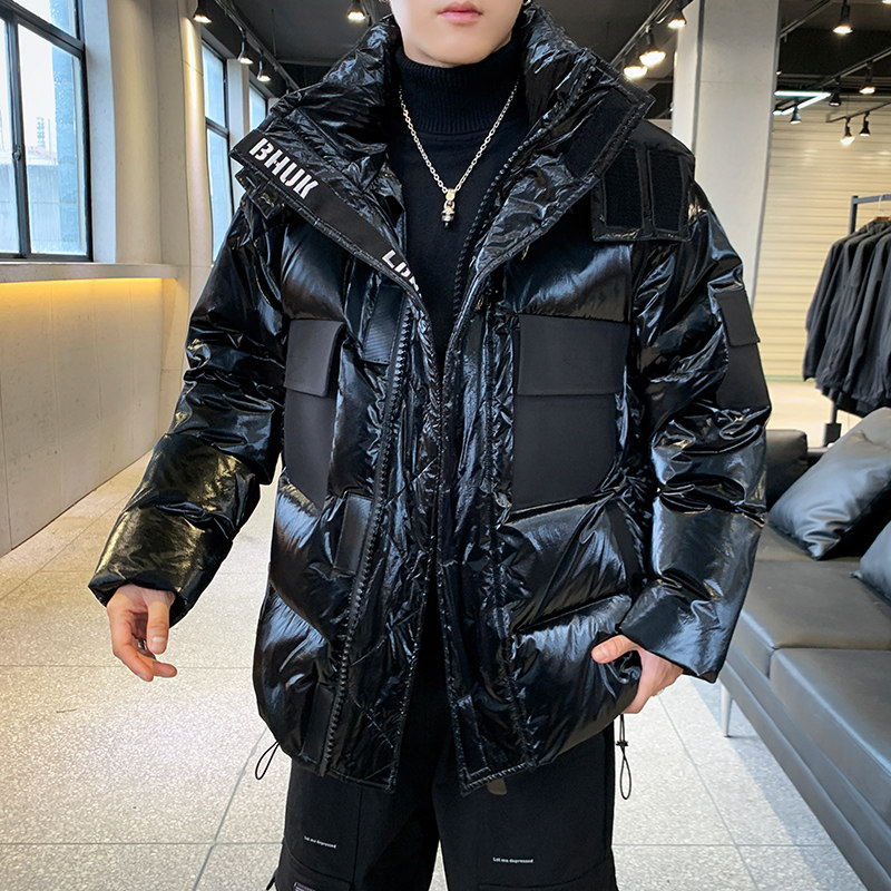 BLLZ店主风爆款羽绒服男短款工装男士韩版潮牌加厚外套938-P300,男装羽绒服,星座1410（原1902A）