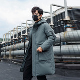 冬季加厚连帽羽绒服男士中长款青年白鸭绒保暖休闲外套YR2020P120，男装羽绒服，星座1410（原1902A）