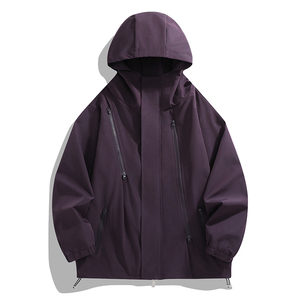 春秋户外运动冲锋衣男女情侣防水防风衣登山夹克外套 JK8008-1P40图片