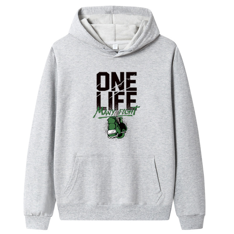 秋卫衣男连帽韩嘻哈运动外套ins港风休闲上衣MS8943-ONE LIFE-P40图片