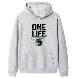 秋卫衣男连帽韩嘻哈运动外套ins港风休闲上衣MS8943-ONE LIFE-P40图片
