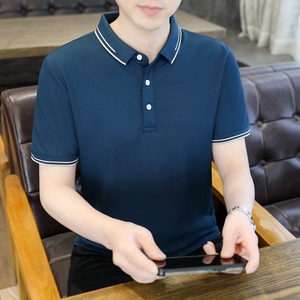 男POLO衫春夏季潮流纯色简约公版上衣商务短袖T恤衫薄款PL3382P25图片