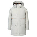 2024冬季新款工服羽绒服男中长款加厚潮流新款派克服YR8068P100，男装羽绒服，星座1902A（原星座1216）