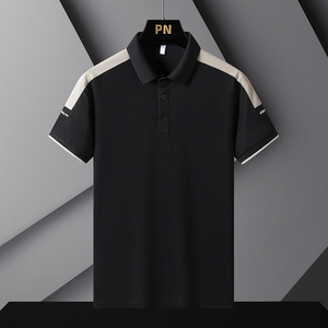 夏新款POLO衫中老年Polo薄款翻领爸爸装短袖t恤商务上衣PL8077P20图片