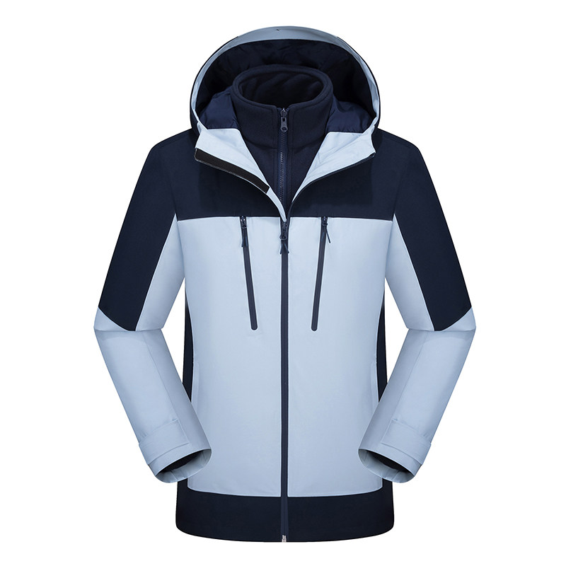 男士冲锋衣可拆卸秋冬季防风防水户外旅行登山服外套CF24775P220,男装夹克,星座1410（原1902A）