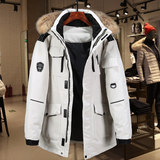冬季男士加厚羽绒服情侣款大毛领户外工装外套羽绒服YR5858P95，男装羽绒服，星座1410（原1902A）