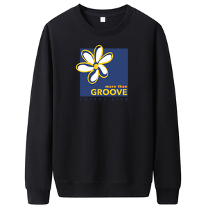 秋卫衣男圆领韩版嘻哈运动外套ins港风休闲衣WY7925-GROOVE花-P30图片