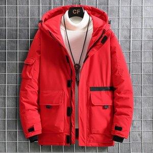 新款羽绒服男士工装连帽冬季羽绒外套潮流男 YR2058图片