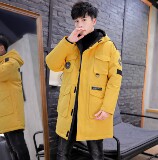 2021羽绒服男中长款连帽工装长款外套白鸭绒BLLZ-YR989-P140，男装羽绒服，星座1410（原1902A）