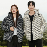 2026新白鸭绒羽绒服男士宽松连帽短款上衣潮牌时尚外套YR2301P180，男装羽绒服，星座1410（原1902A）