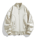 夹克外套男春秋纯色棒球领冲锋上衣痞帅高级感休闲运动服JK218P70，男装夹克，星座1410（原1902A）