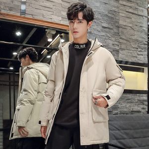 2024冬季情潮白鸭绒流羽绒服加厚休闲抗寒男女情侣羽绒服YR059P80图片