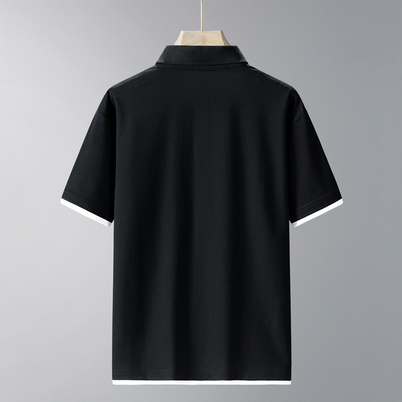 冰丝珠地短袖POLO衫假2件短袖POLO百搭宽松短袖T恤PL317P40,男装Polo衫,星座1410（原1902A）