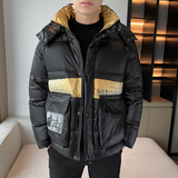 白鸭绒标90绒立领羽绒服中青年男士加厚保暖防寒服男YR9006P130，男装羽绒服，星座1410（原1902A）