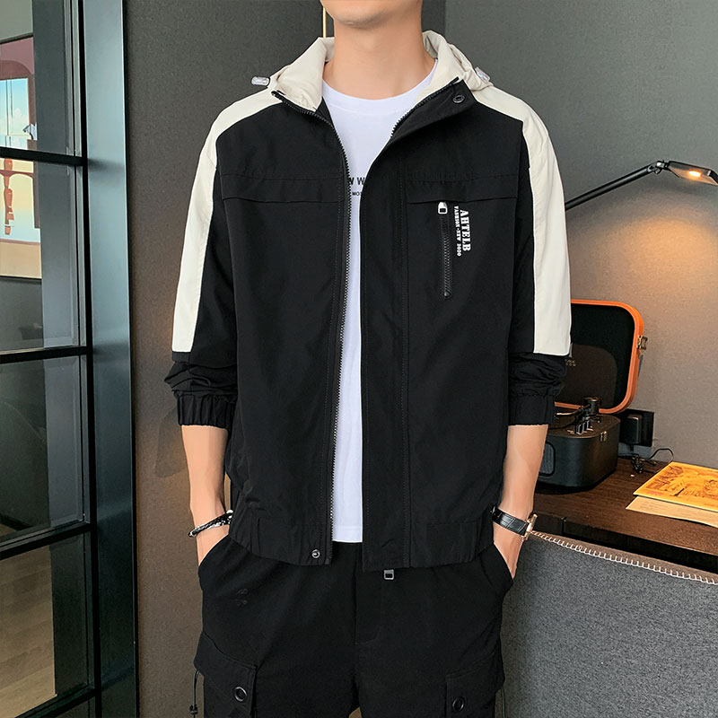 M-8XL潮男士连帽夹克春秋季外套上衣情侣女户外休闲夹克JK2117P68,男装夹克,星座1410（原1902A）