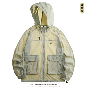 情侣款男女户外港风夏季冰感速干防晒服男皮肤衣钓鱼服 F1719P40图片