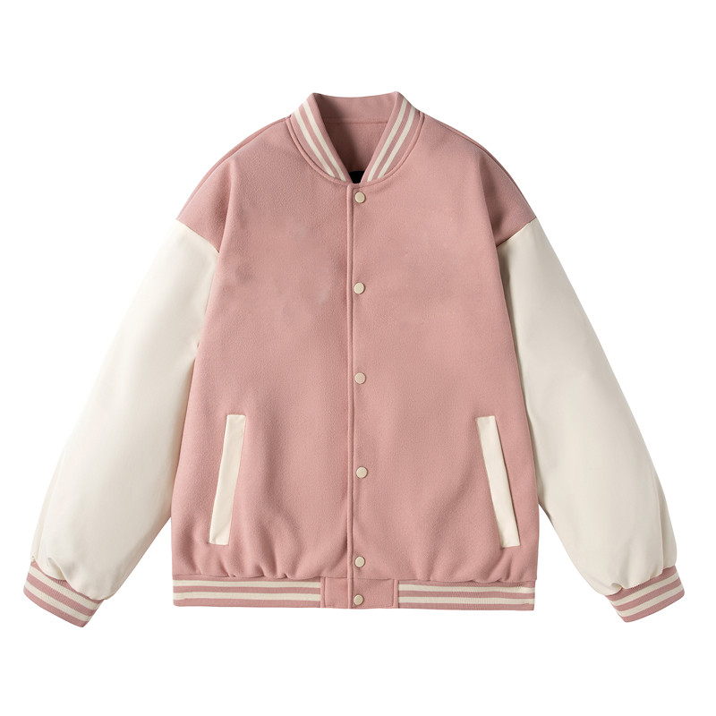 公版棒球领卫衣夹克拼接撞色棒球服青少年学生夹克男 JK2311-1P72图片