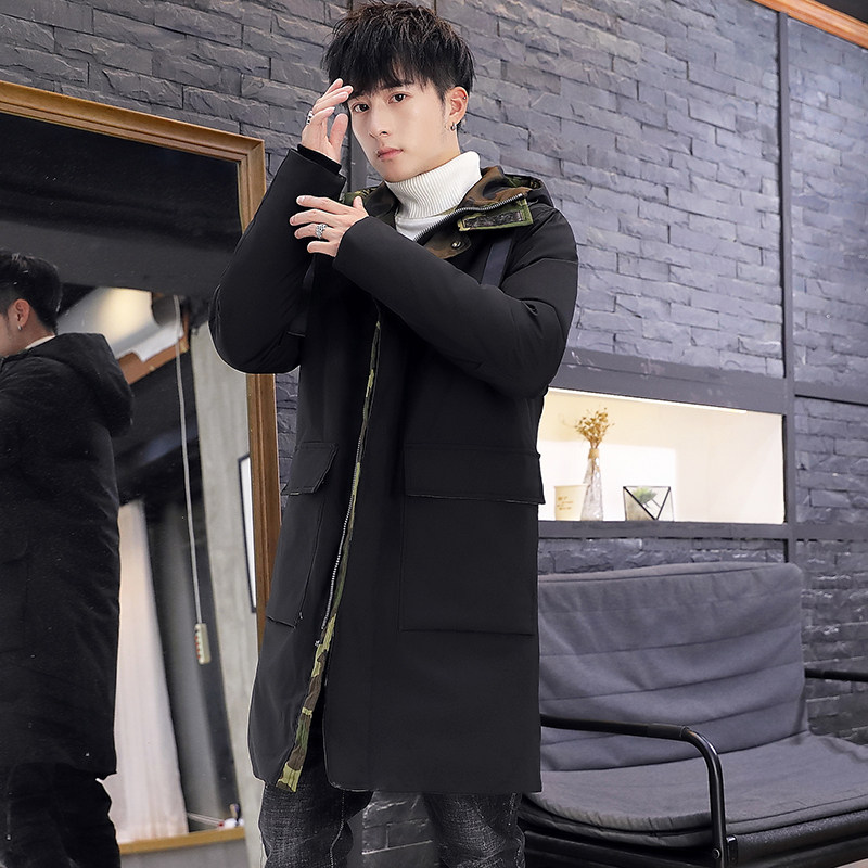 新款男士中长款羽绒服冬装外套男式加厚羽绒服户外防寒YR988-P160,男装羽绒服,星座1410（原1902A）