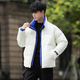 冬季羽绒服男21年新款小众感外套短款男情侣装加厚拼接YR9853，男装羽绒服，星座1410（原1902A）