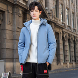 连帽羽绒服男宽松纯白鸭绒上衣青年保暖轻薄款休闲外套YR1598P70，男装羽绒服，星座1410（原1902A）