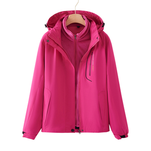 秋冬男女款夹克户外三合一冲锋衣可拆卸两件套登山服 CF882098P90图片