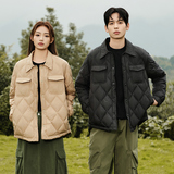 2024羽绒服男女同款宽短款翻领情侣上衣外套90%白鸭绒YR2310P160，男装羽绒服，星座1410（原1902A）