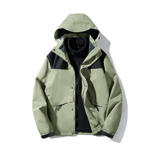 秋冬男女款亲子装户外三合一冲锋衣可拆卸两件套登山服 CF9816P95图片