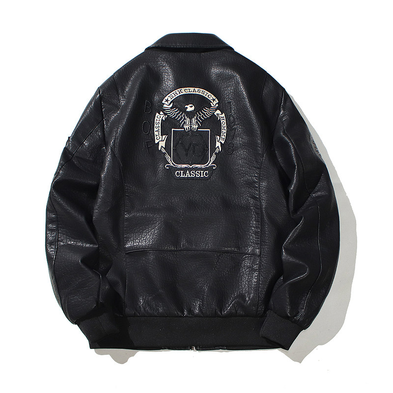 跨境外贸男士外套春秋皮衣飞行夹克男装PU皮机车服皮衣PY616P106,男装夹克,星座1410（原1902A）