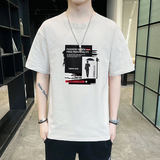 纯棉男短袖t恤运动T恤青少年短袖宽松港风短袖加大码DT2265P16，女装T恤，星座1410（原1902A）