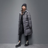 羽绒服男士中长款连帽宽松潮流韩版冬季加厚情侣外套YR897P220，男装羽绒服，星座1410（原1902A）