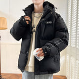 2025新款羽绒服男女情侣装士宽松冬季连帽短款防寒外套YR2318P200，男装羽绒服，星座1410（原1902A）