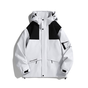 春秋户外运动冲锋衣男女情侣款防水防风滑雪登山服夹克 JK2558P55图片