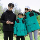 秋冬男女款亲子装户外三合一冲锋衣可拆卸两件套登山服CF9816P95，男装夹克，星座1410（原1902A）