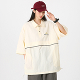 夏季新款机能风运动休闲宽松速干翻领短袖POLO衫情侣款C05-2P48，男装Polo衫，星座1410（原1902A）