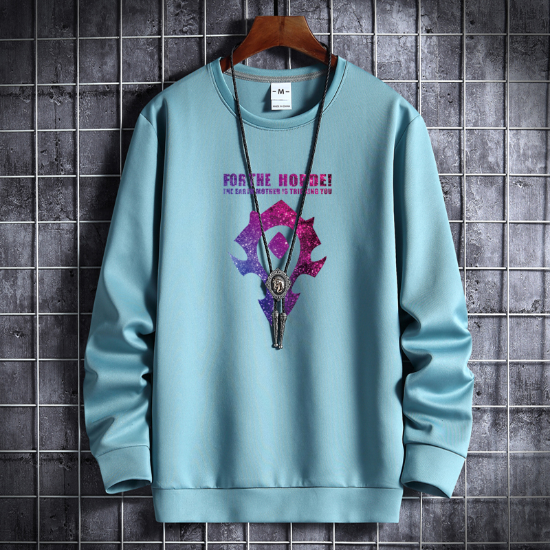 Men's round neck Korean hip hop sports coat Hong Kong style casual clothes star tribe