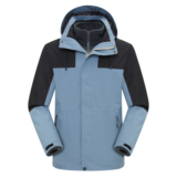 新款男女款摇粒内胆户外保暖登山服三合一防风防水外套CF2022P140，男装棉衣，星座1410（原1902A）