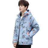 2024冬季时尚情侣款连帽羽绒服保暖短款羽绒服外套YR203P100，男装羽绒服，星座1410（原1902A）