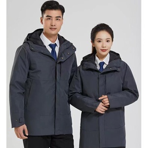 三合一防泼水运动外套秋冬新品防风防水登山冲锋衣 CF23308P380图片