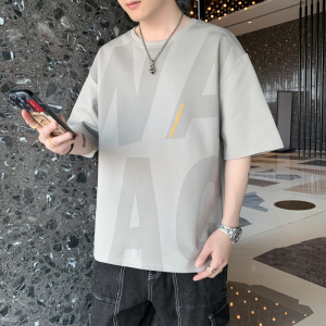 M-8XL大码夏季新款印花潮流男式日系男圆领短袖T恤男装 DT6856P20图片