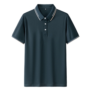 新款男士POLO衫春夏季纯色简约公版上衣商务短袖T恤衫 PL3382P25图片