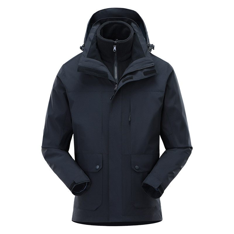冲锋衣男女三合一可拆卸秋冬新款户外防水夹克登山服CF23880P180,男装夹克,星座1410（原1902A）